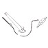 Mean brake cable 4 cyl. Ponton, Convertible