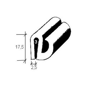 Rear window seal 170S