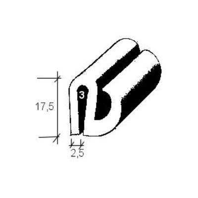 Rear window seal 170S