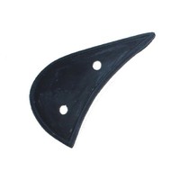 Rubber backing mirror left