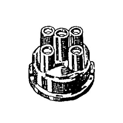 Distributor cap for suppressed distributor fingersr
