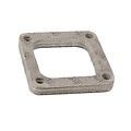 Insulating flange intake-exhaust manifold