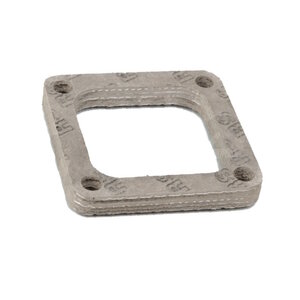 Insulating flange intake-exhaust manifold
