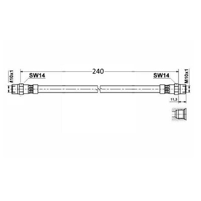 Meyle Brake hose rear right
