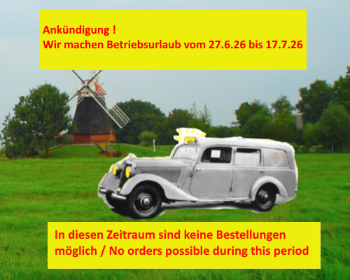 Automobilia-Versand, Ersatzteile für Mercedes PKW, die älter als 40 Jahre sind. banner 1