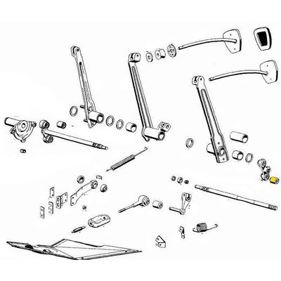 Mercedes Silent block axe de pédale