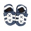 Hobea babyslofje sport blauw/wit