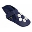 Baby Paws babyslofjes Wrapz paars met zilveren bloem