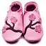 Inch Blue Babyslofjes Bloemen roze