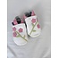 Inch Blue Babyslofjes wit met Bloemen