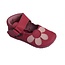 Baby Paws babyslofjes Amanda fuchsia met roze bloem