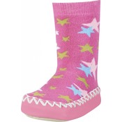 Playshoes soksloffen sterren roze