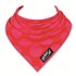 Skibz bandana rood met fuchsia bollen