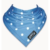 Skibz bandana blauw met witte stip