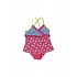 Playshoes badpak met rokje bloemen fuchsia