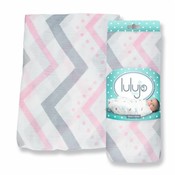 Lulujo swaddle hydrofieldoek bamboo Pink Chevron