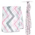 Lulujo swaddle hydrofieldoek bamboo Pink Chevron