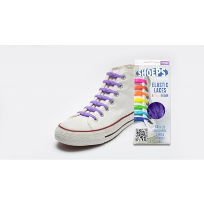 Shoeps elastische veters purple rain