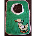Playshoes Slabbetje groen eend