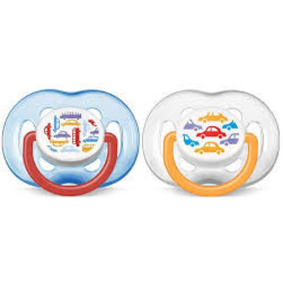 B grade:  Philips avent fopspeen 6-18m - auto - 2 stuks