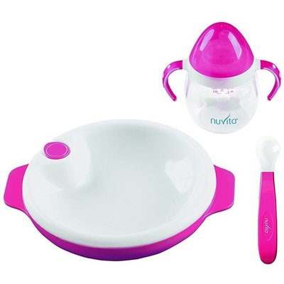 Nuvita Kinderset beker, bord, lepel