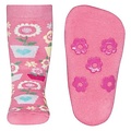 Ewers anti-slip sokken Stoppi softstep bloemen roze