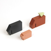 Ikonic Set van 4 houten boerderijdieren. Minimalistisch design van ontwerper Floris Hovers.