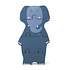 Trixie trixie houten dierenvormpuzzel Mrs. Elephant