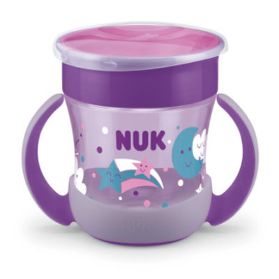 NUK NUK Drinkflesje Mini Magic Glow in the Dark Girl in paars