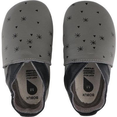 bobux Bobux - Soft Soles - Snowflakes grey - Babyslofjes M