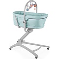 chicco Chicco Baby Hug 4-in-1 Wieg - Met speelboog - Babygym - Inclusief wiegmatras - Aquarelle