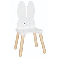 jabadabado Houten stoel konijn (wit)