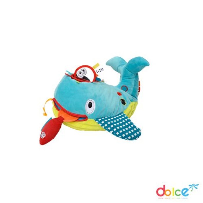 Dolce Toys Walvis Wallie - activiteitenknuffel