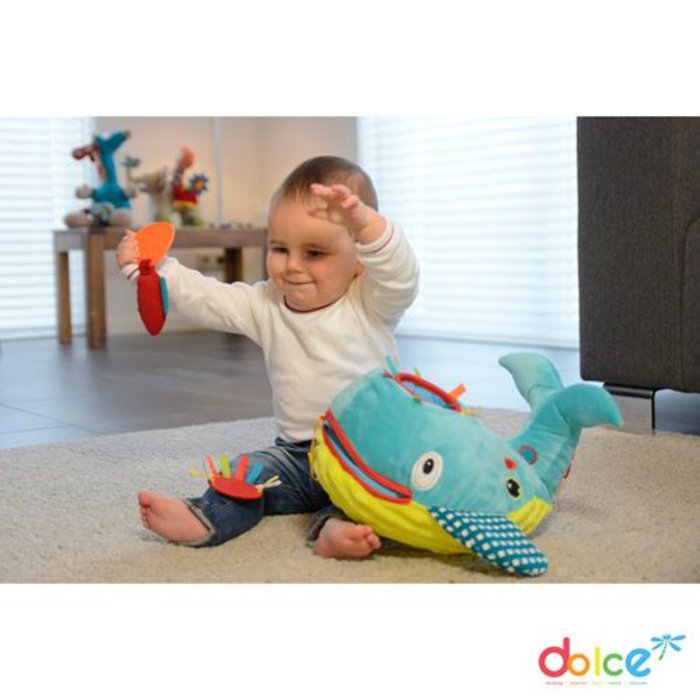 Dolce Toys Walvis Wallie - activiteitenknuffel