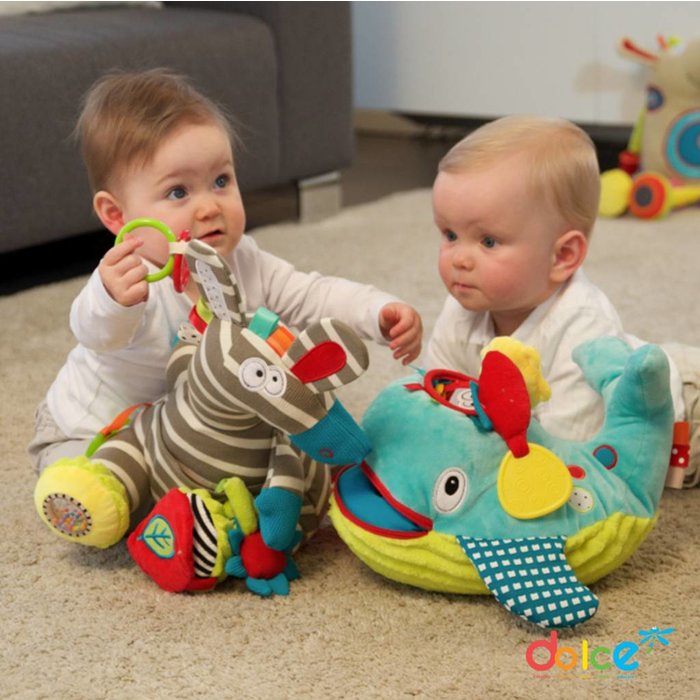 Dolce Toys Walvis Wallie - activiteitenknuffel