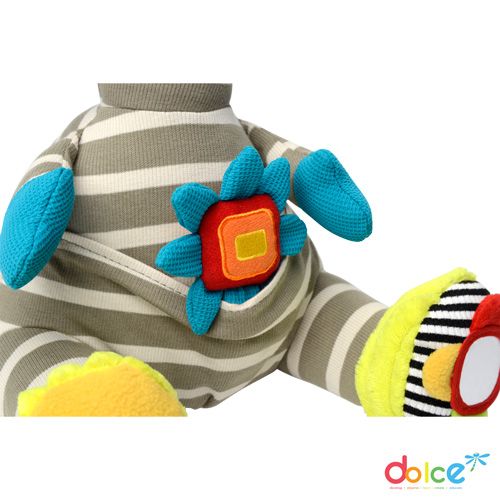 Dolce Toys Zebra Zeddy - activiteitenknuffel