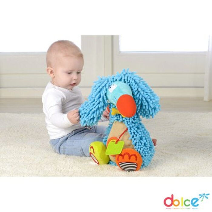 Dolce Toys Afgaanse Hond Alfonso - activiteitenknuffel