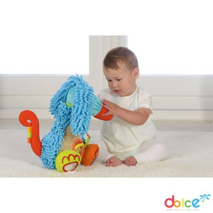 Dolce Toys Afgaanse Hond Alfonso - activiteitenknuffel