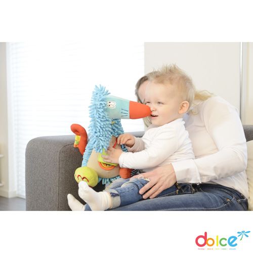 Dolce Toys Afgaanse Hond Alfonso - activiteitenknuffel