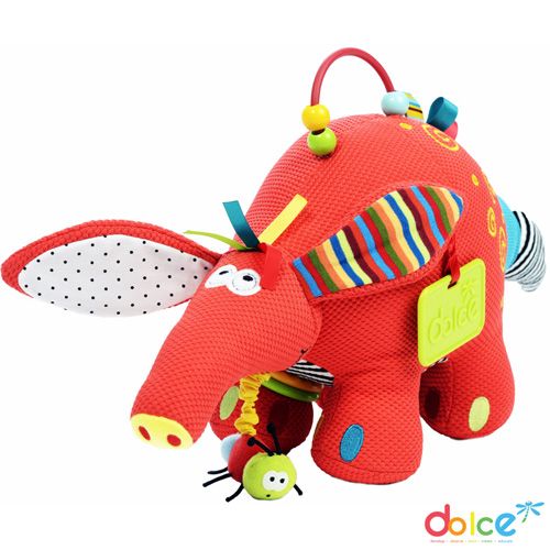 Dolce Toys Aardvarken Antoine - activiteitenknuffel