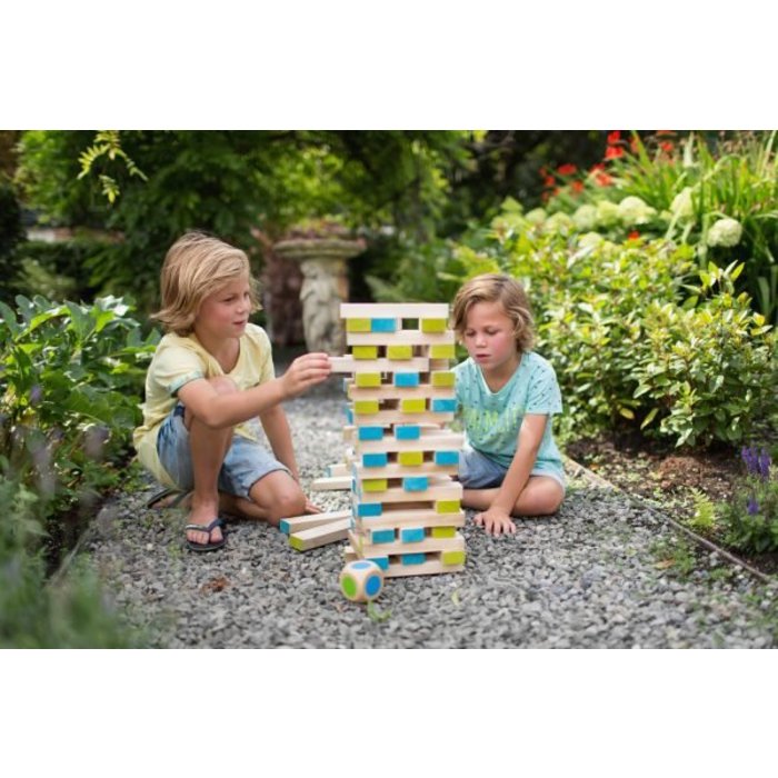 BS Toys grote-houten-bouwtoren (jenga)