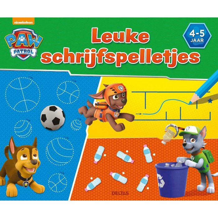Deltas - Paw Patrol Paw Patrol - leuke schrijfspelletjes ( 4-5 j. )