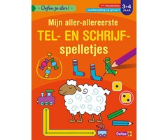 Deltas Oefen je slim! Mijn aller-allereerste tel- en schrijfspelletjes (3-4 j. )