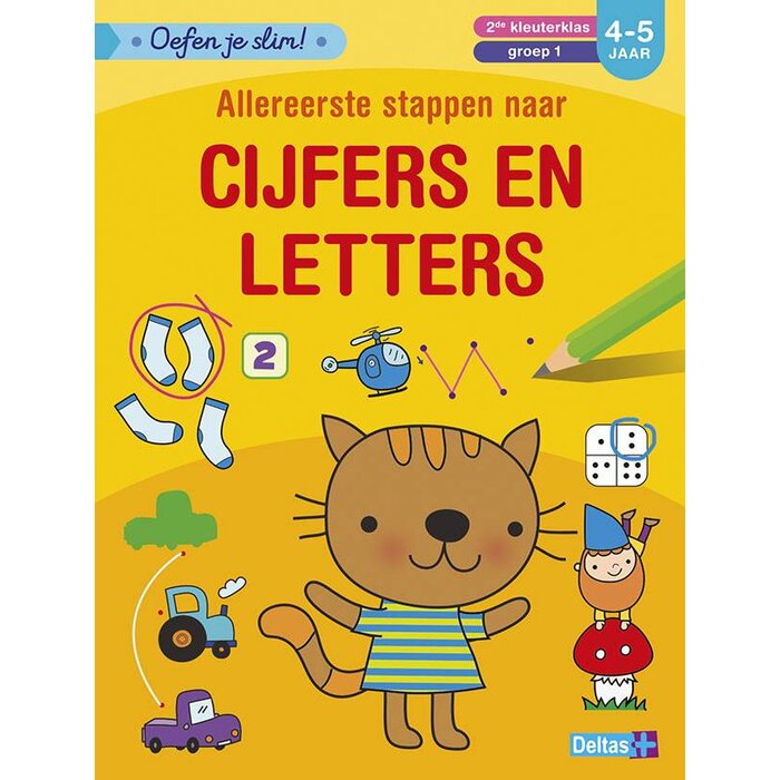 Deltas Oefen je slim! Allereerste stappen naar cijfers en letters ( 4-5 j. )