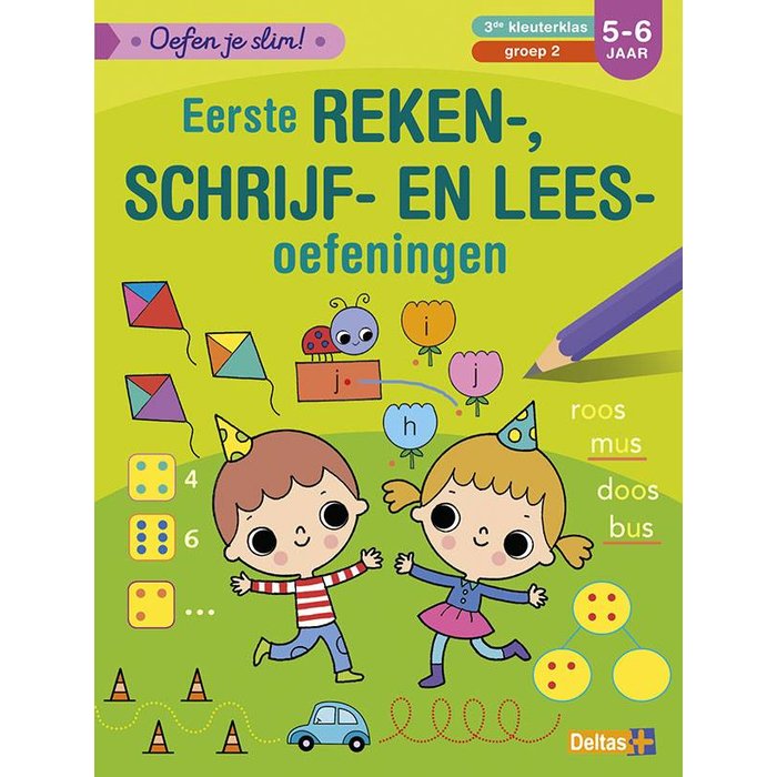 Deltas Oefen je slim! Eerste reken-, schrijf-, en leesoefeningen (5-6 j.)