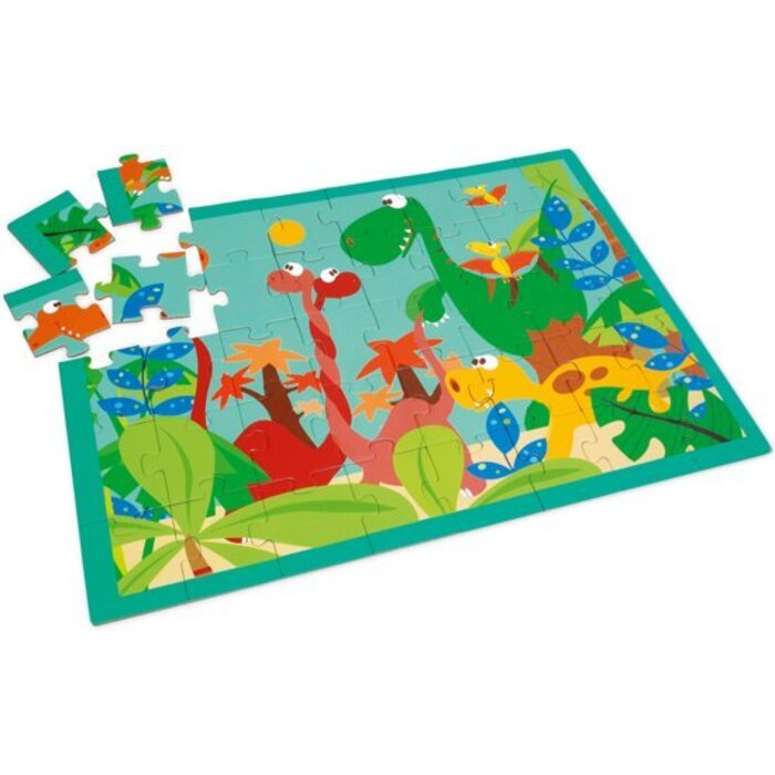 Scratch Puzzel, Dino Wereld, 40 stuks