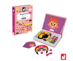 Janod Magnetibook - gekke gezichten meisjes