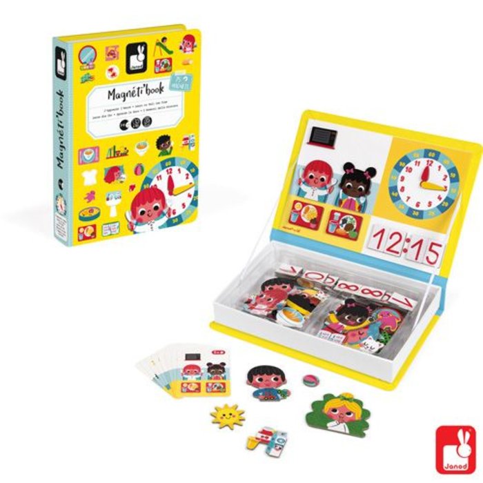 Janod Magnetibook - klok kijken