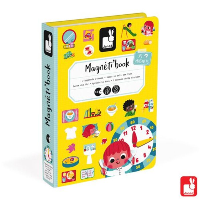 Janod Magnetibook - klok kijken