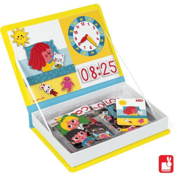 Janod Magnetibook - klok kijken